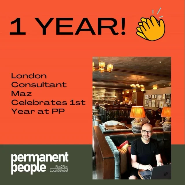 Today marks the 1 year work anniversary of Maz Ataie here at Permanent People 🥳

Maz manages all of our recruitment across London, the Home Counties and the South Coast, and over his 1st year, he’s built up very strong relationships with our clients in these areas, whilst also placing some great recruiters into some brilliant companies!

He’s currently got live recruitment vacancies in Life Sciences, A&F, Education, Construction, Finance and Legal (amongst many more).

Here’s to year 2 and more success 🙌

#rec2rec #workanniversary #oneyear #recruitment #recruitmentconsultant #recruitmentagency #recruiterlife #permanentpeople